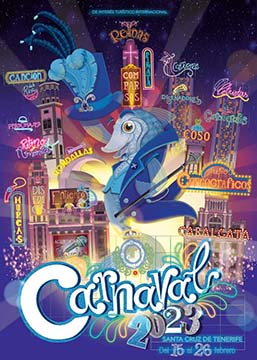 Cartel del carnaval de Santa Cruz de Tenerife 2023