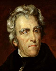Andrew Jackson, portrait attributed to Thomas Sully (12K)